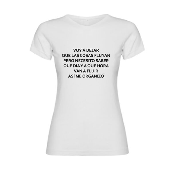 Camiseta de Mujer "Deja que Fluya 2"