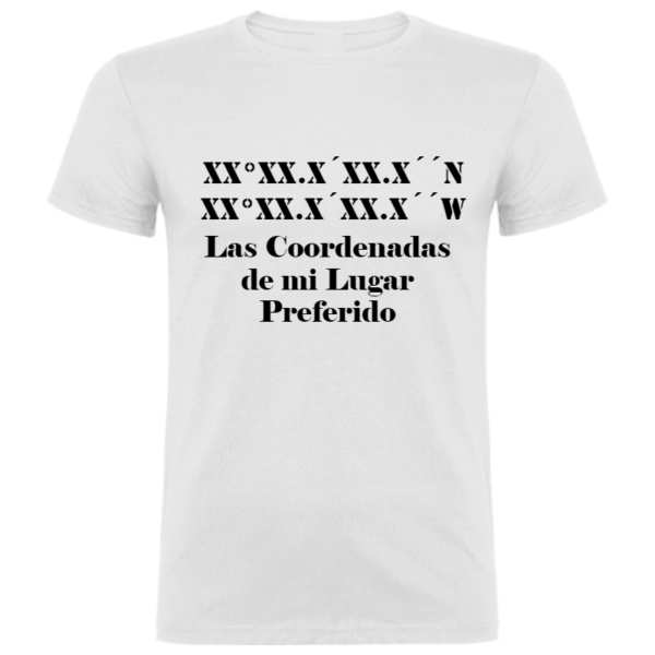 Camiseta Unisex "Mis Coordenadas Preferidas"