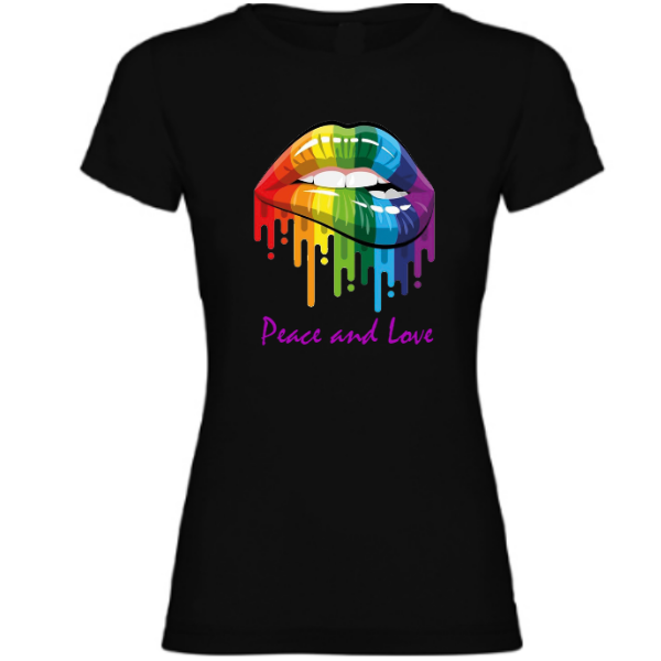Camiseta de Mujer ¨Peace and Love¨