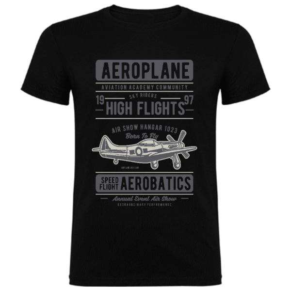 Camiseta Unisex Retro Aeroplane