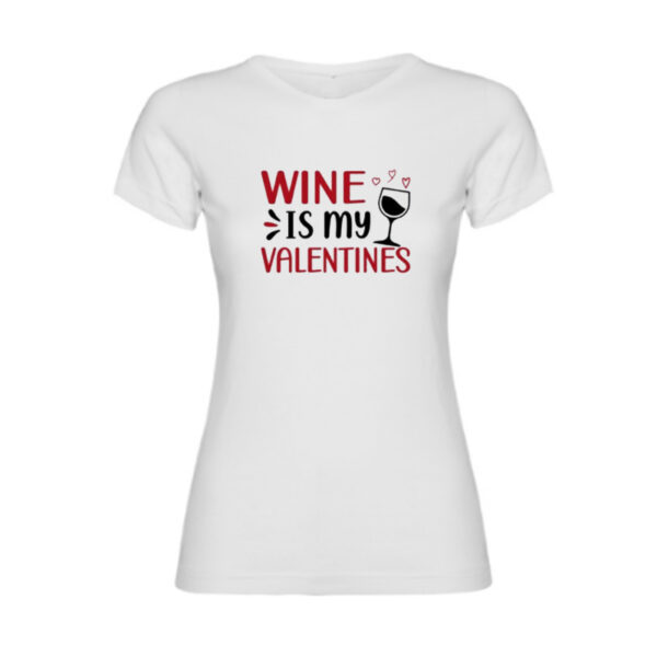 Camiseta Mujer "El vino es mi enamorado"